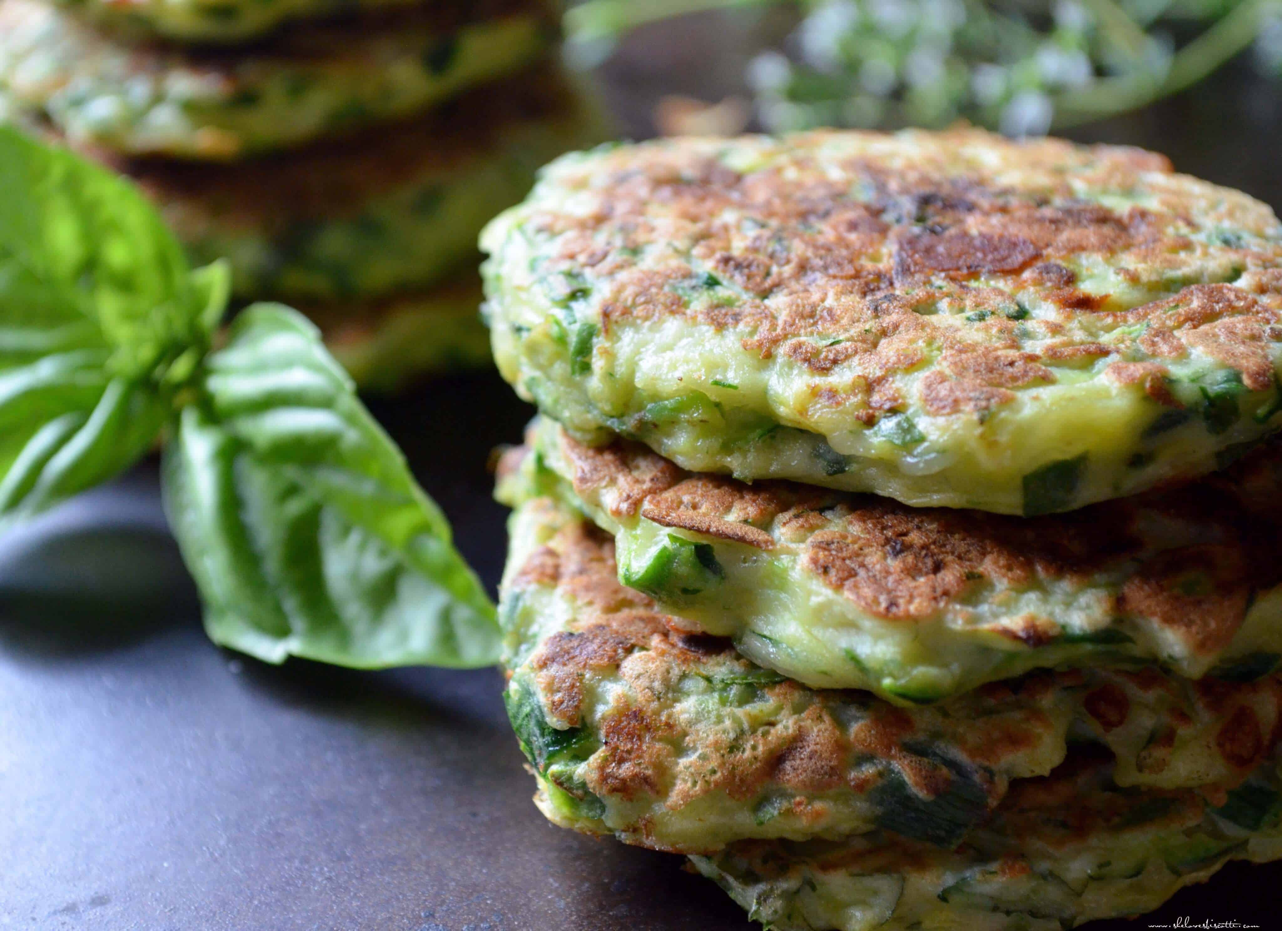 Herbed Mozzarella Zucchini Fritters - She loves biscotti