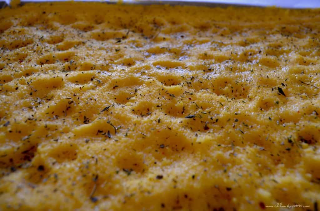 Rustic Polenta Pizza with Herbs