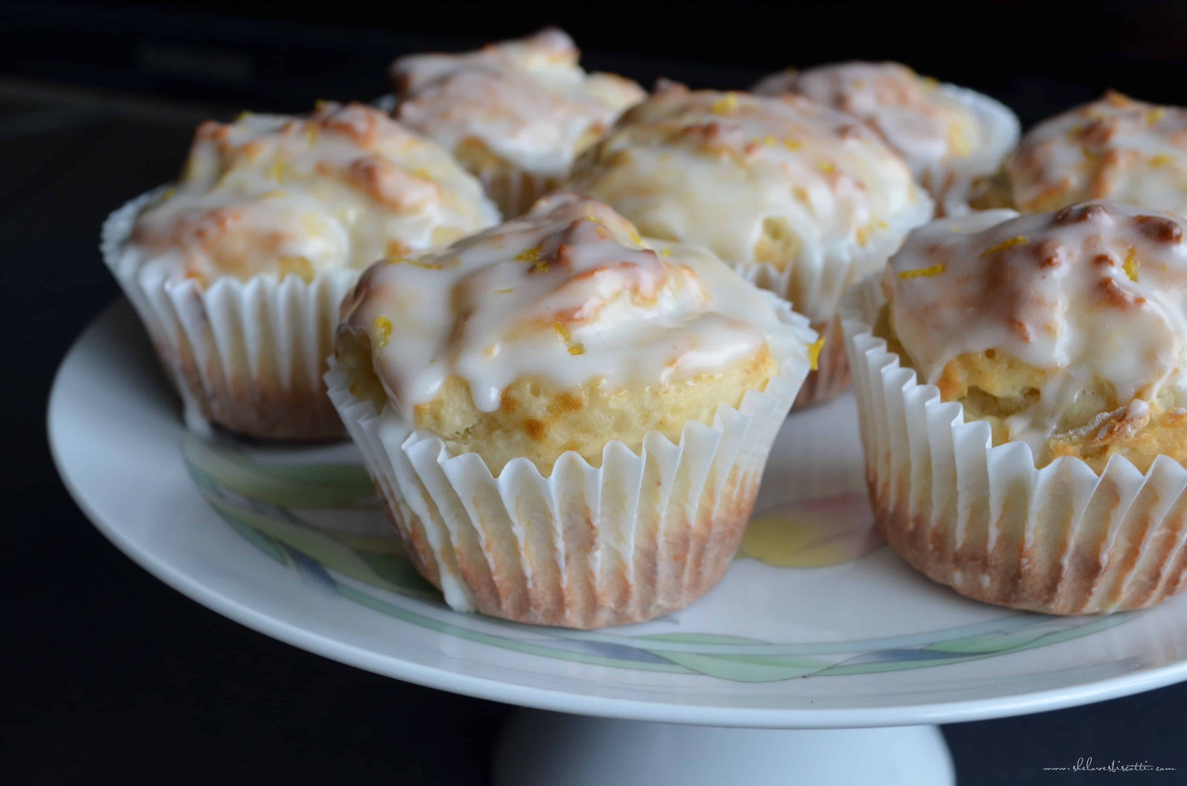 Lemony Greek Yogurt Muffins