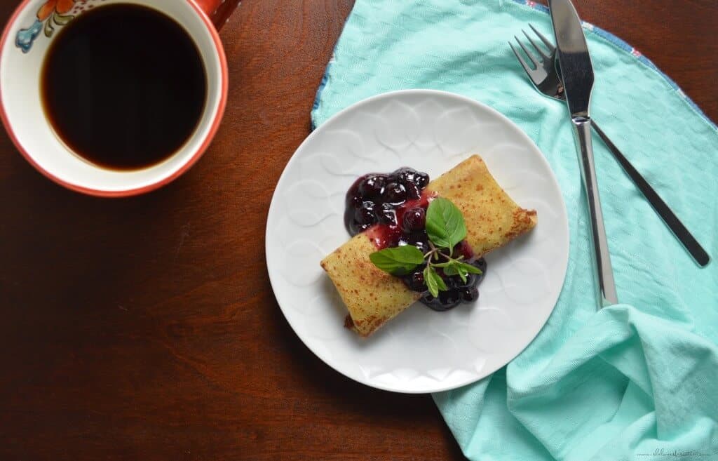 Homemade Cheese Blintzes