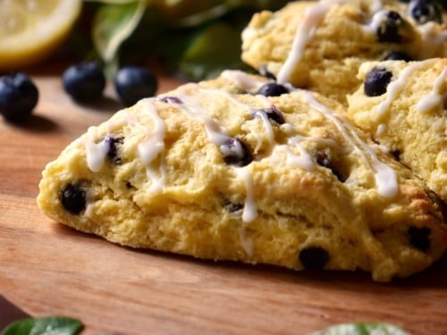 Lemon Blueberry Scones With Cornmeal She Loves Biscotti