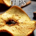 A Pinterest pin of Oven Baked Apple Chips.