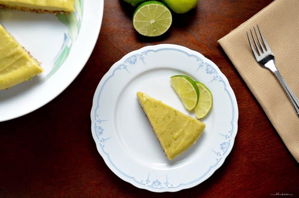 Vegan No Bake Key Lime Avocado Pie