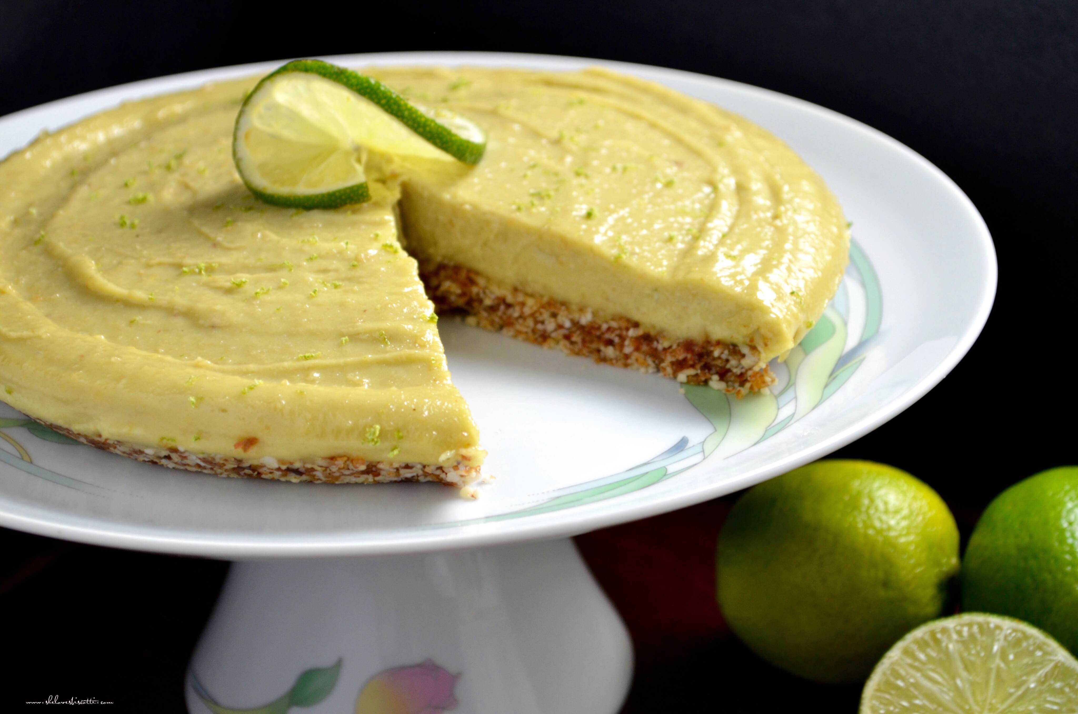 Vegan No Bake Key Lime Avocado Pie