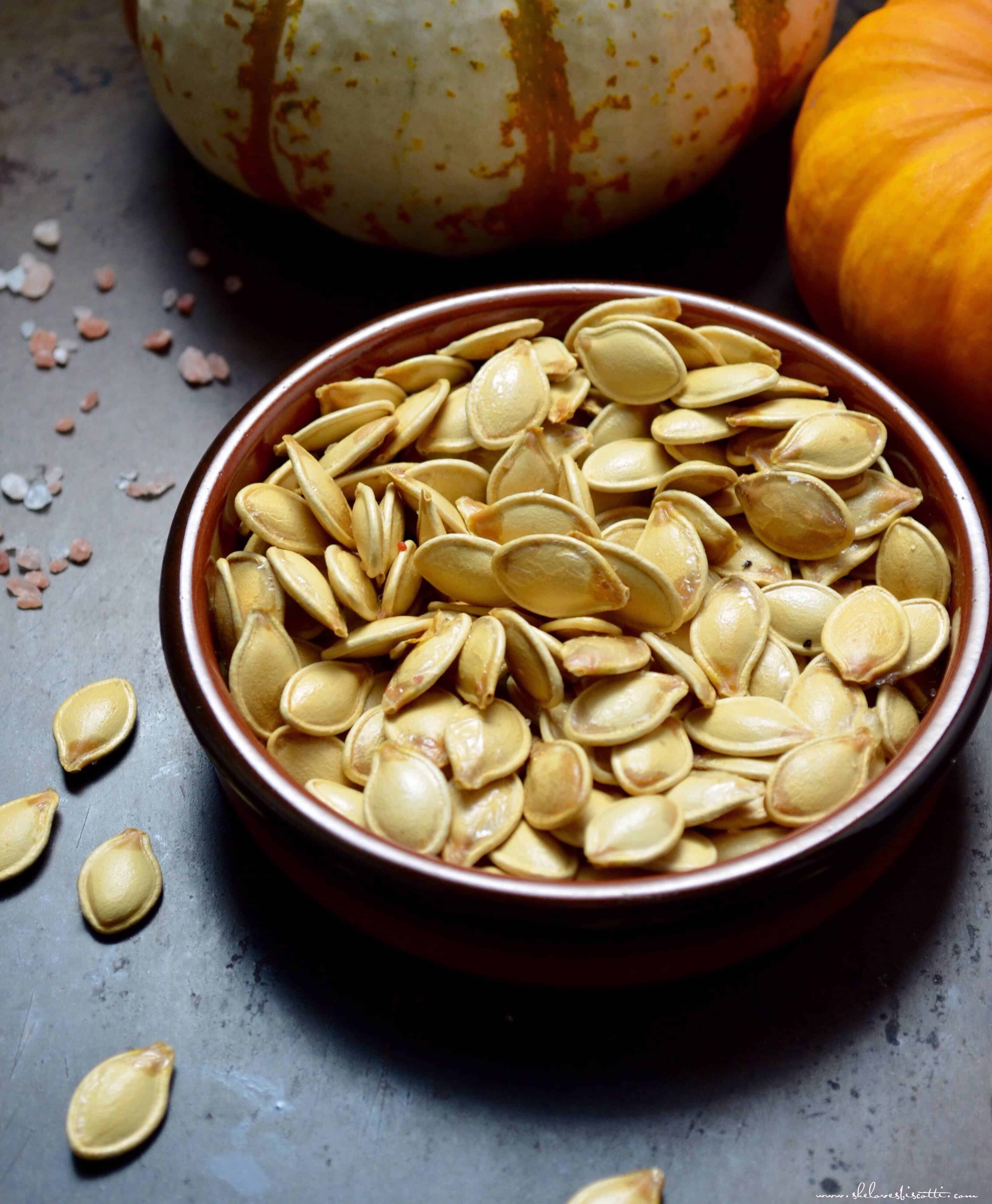 Slow Roasted Pumpkin Seeds