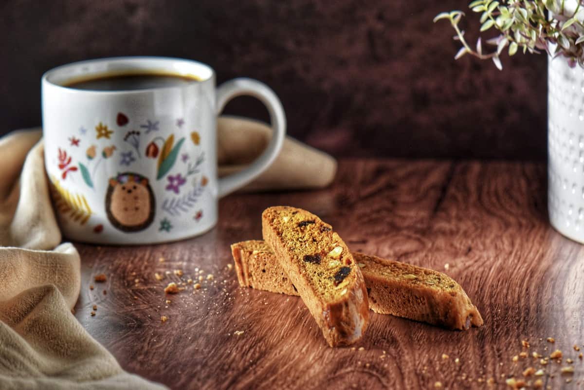 Date biscotti are perfect for gift giving during the holidays.