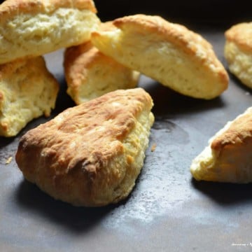 A stack of buttermilk biscuits.