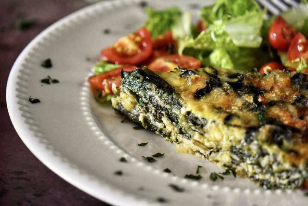 Easy Crustless Spinach Quiche Recipe - She Loves Biscotti