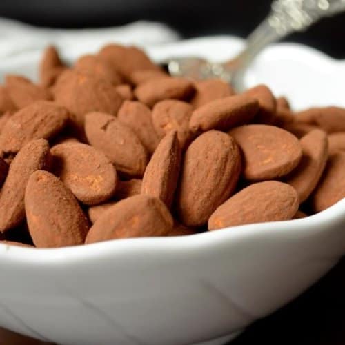 Cocoa Dusted Almonds [Only 5 Minutes!] She Loves Biscotti