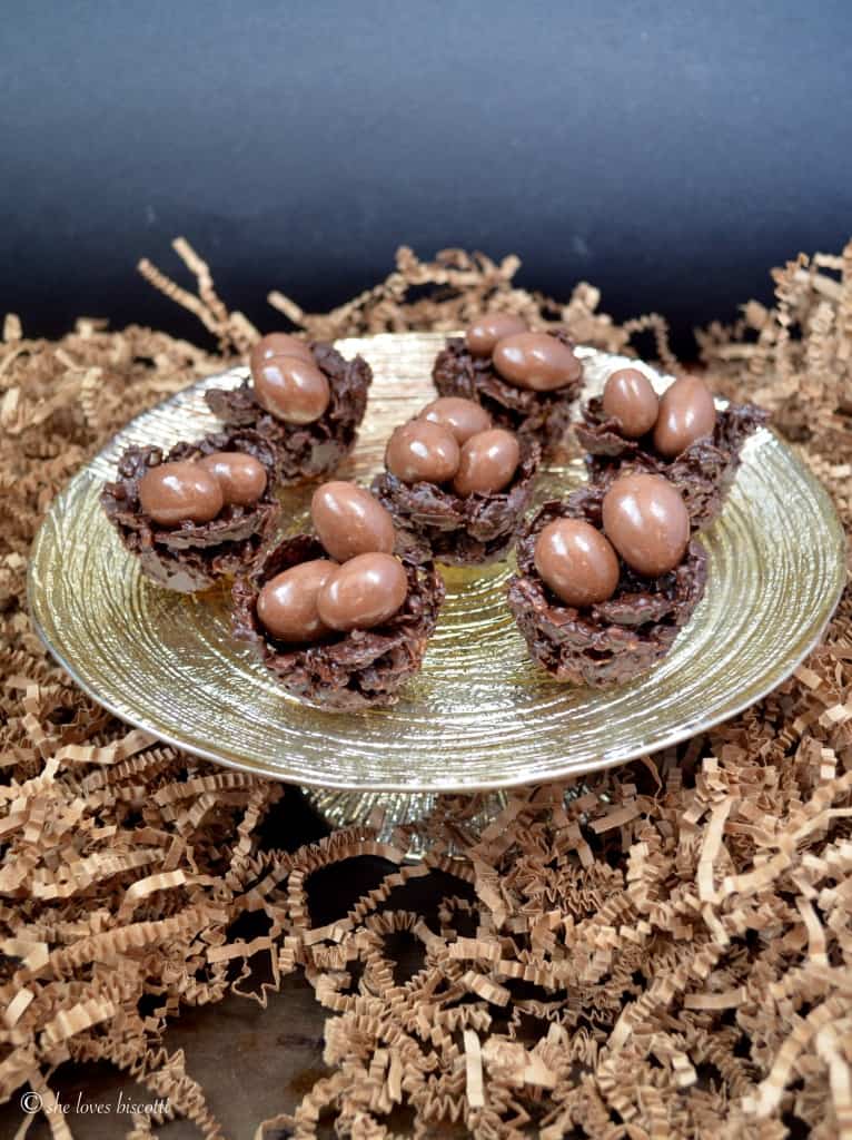 Chocolate Granola Easter Egg Nests