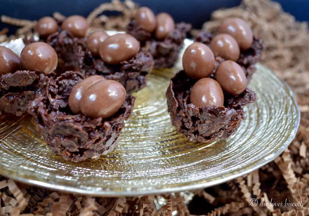 Chocolate Granola Easter Egg Nests