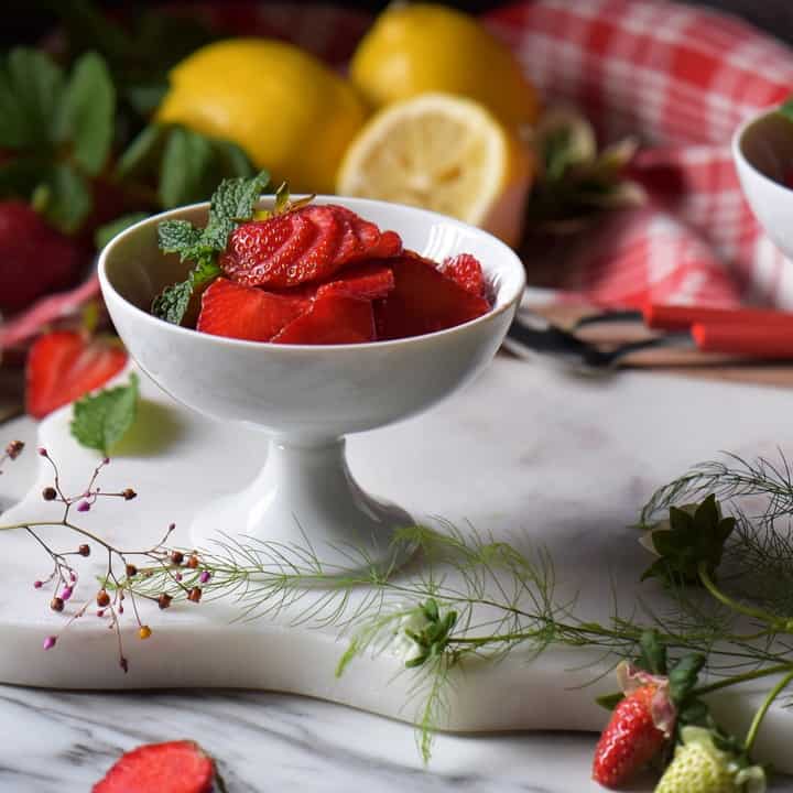 Macerated Strawberries - Easy Sugared Strawberries Recipe