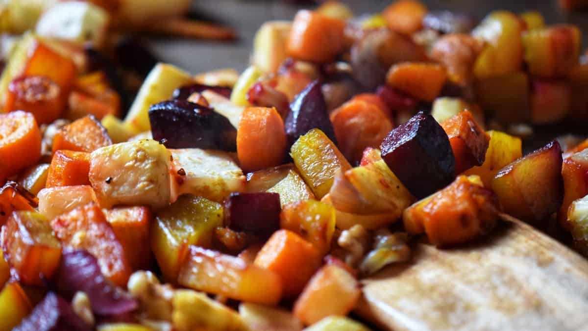 Roasted Root Vegetables A Vegetable Medley Recipe She Loves Biscotti