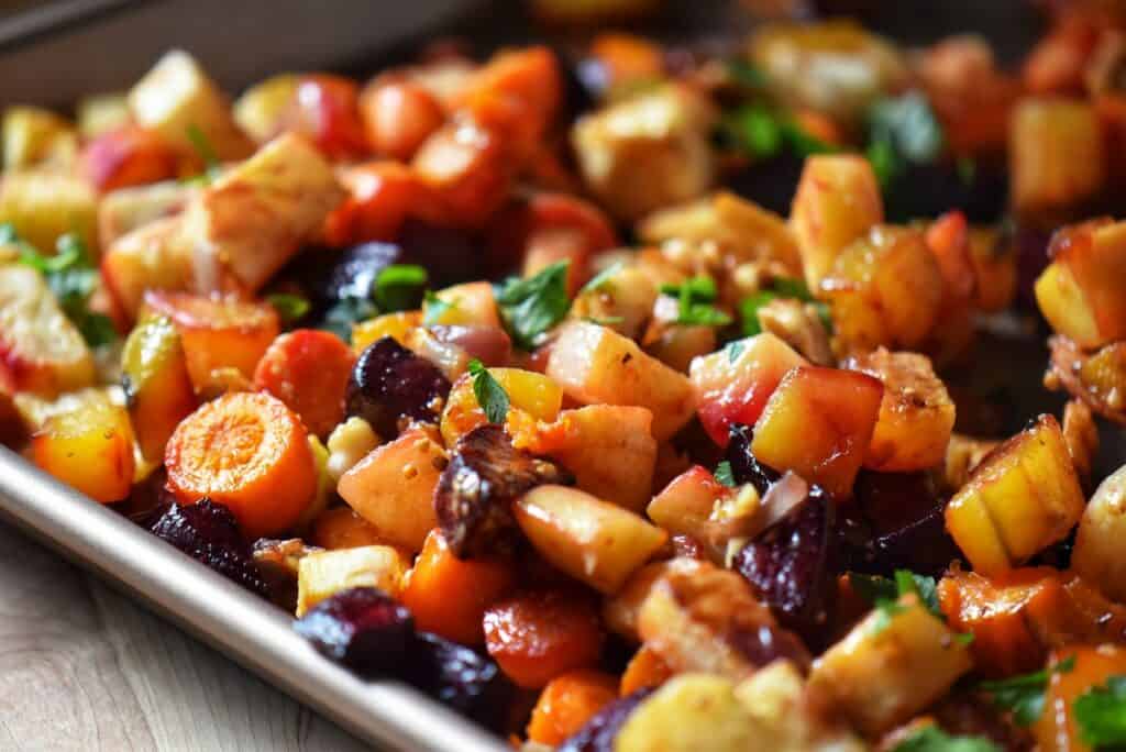 Easy Sheet Pan Oven Roasted Root Vegetables