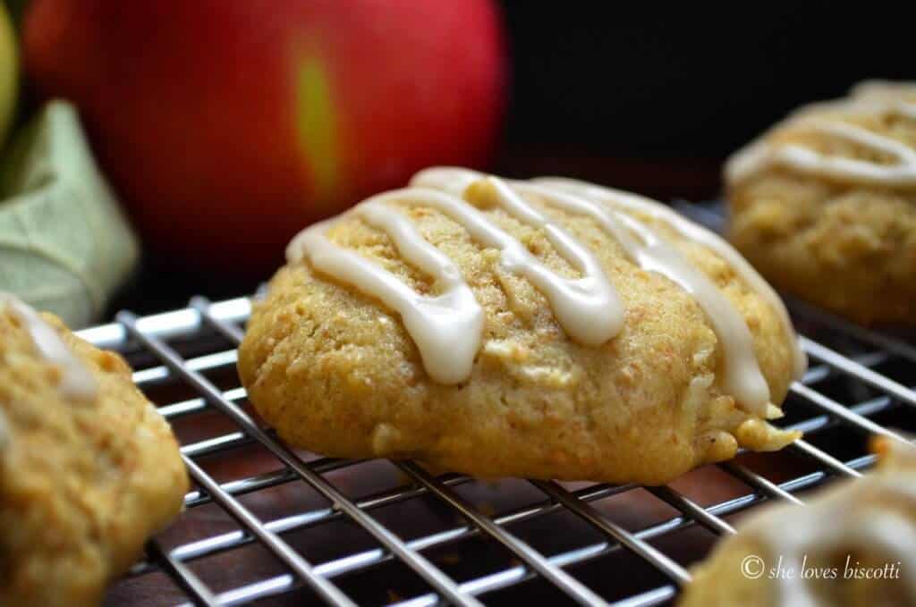 Spiced Cakey Apple Cookies