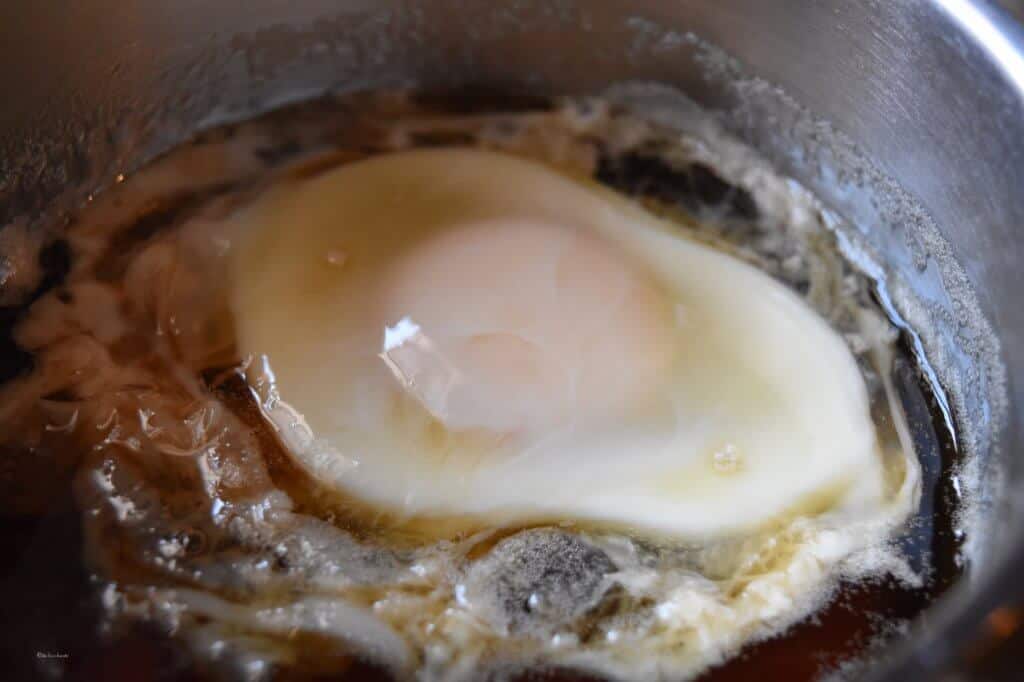 Traditional Quebec Maple Syrup Poached Eggs