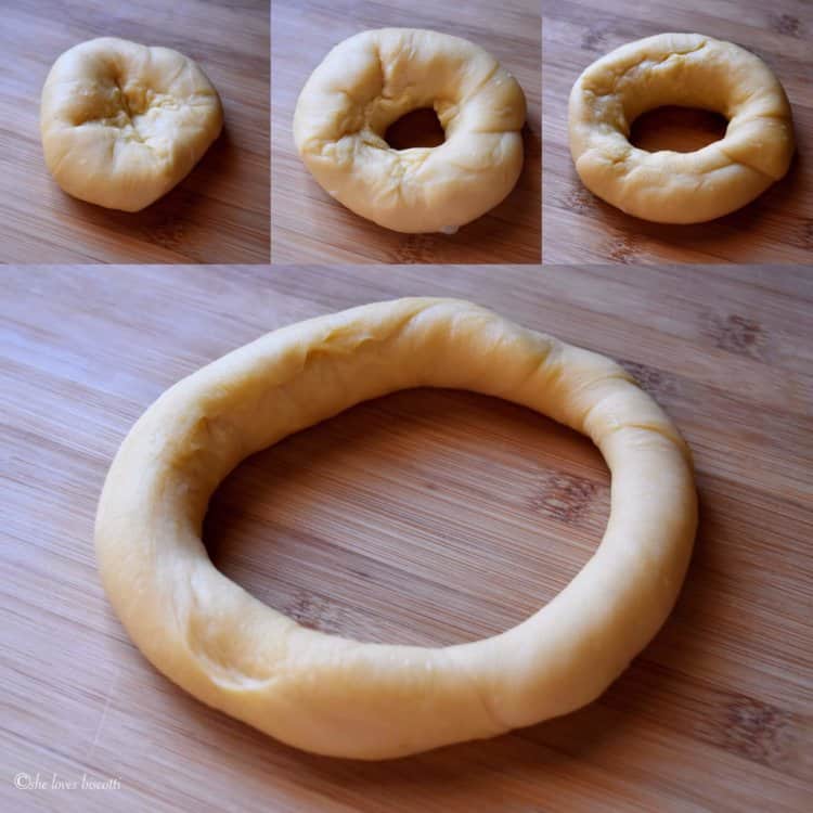A picture tutorial on how to shape taralli.