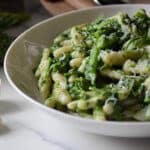 A plate of Homemade Italian Broccoli Rabe Cavatelli Pasta