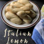 Another Simple Italian Lemon Cookies on a plate.