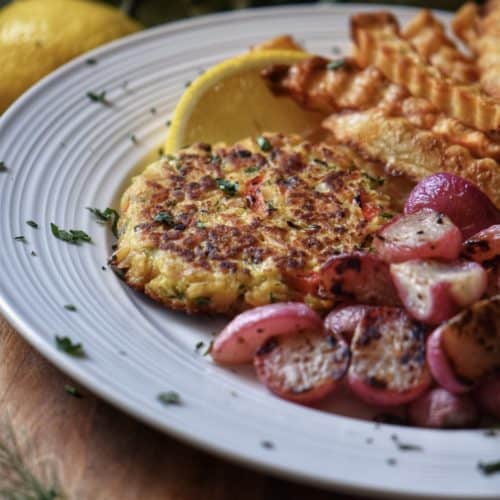 A platter of the Tuna Patty Recipe