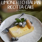 A piece of ricotta cake.