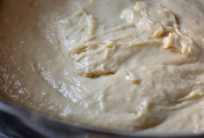 The panettone dough is proofing.