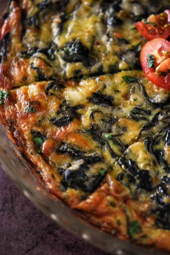 Easy Crustless Spinach Quiche Recipe - She Loves Biscotti