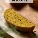 A close up of the earthy colors and texture of pumpkin biscotti.