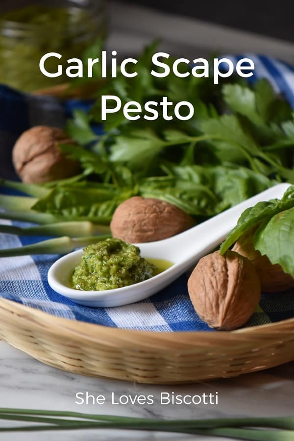 Garlic Scape Pesto An Easy Garlic Scapes Recipe! She Loves Biscotti