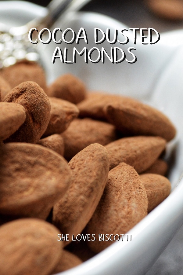 Cocoa Dusted Almonds [Only 5 Minutes!] She Loves Biscotti