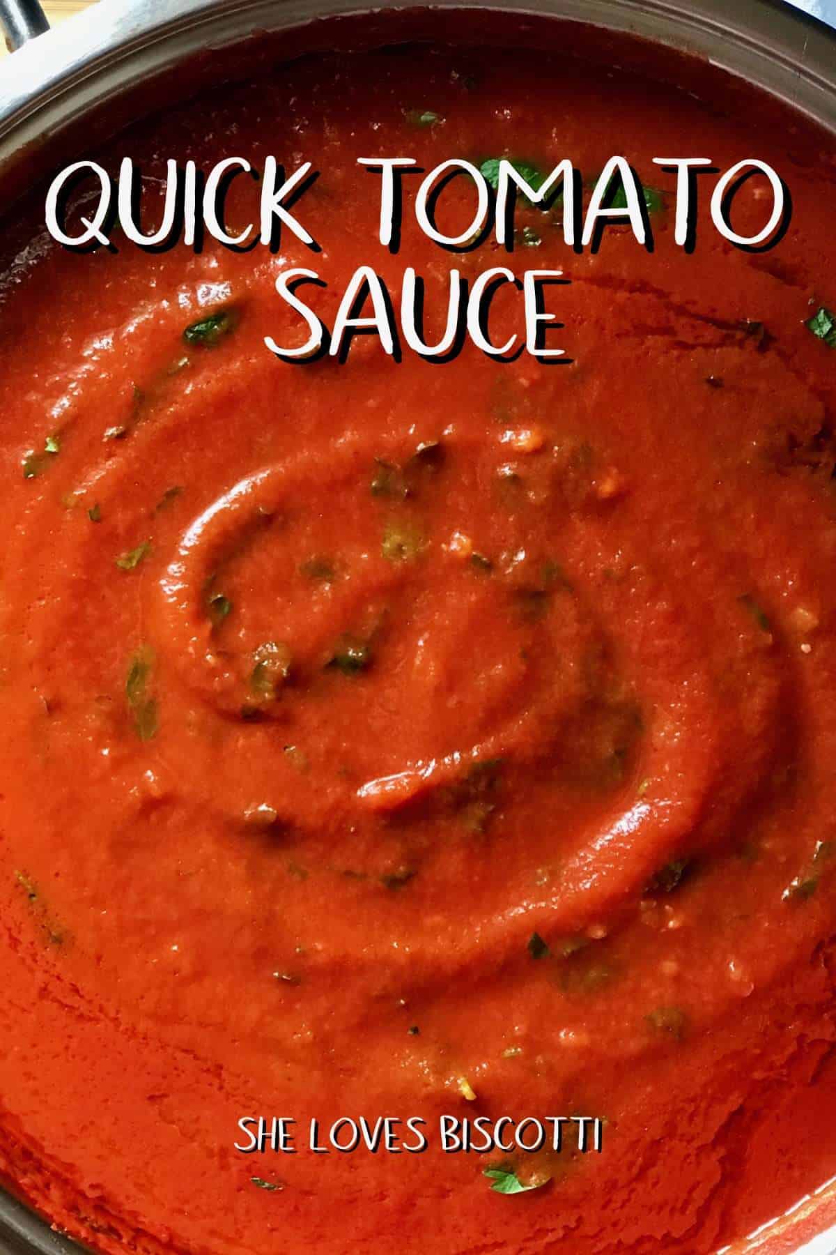 Quick Tomato Sauce Made with Tomato Passata She Loves Biscotti