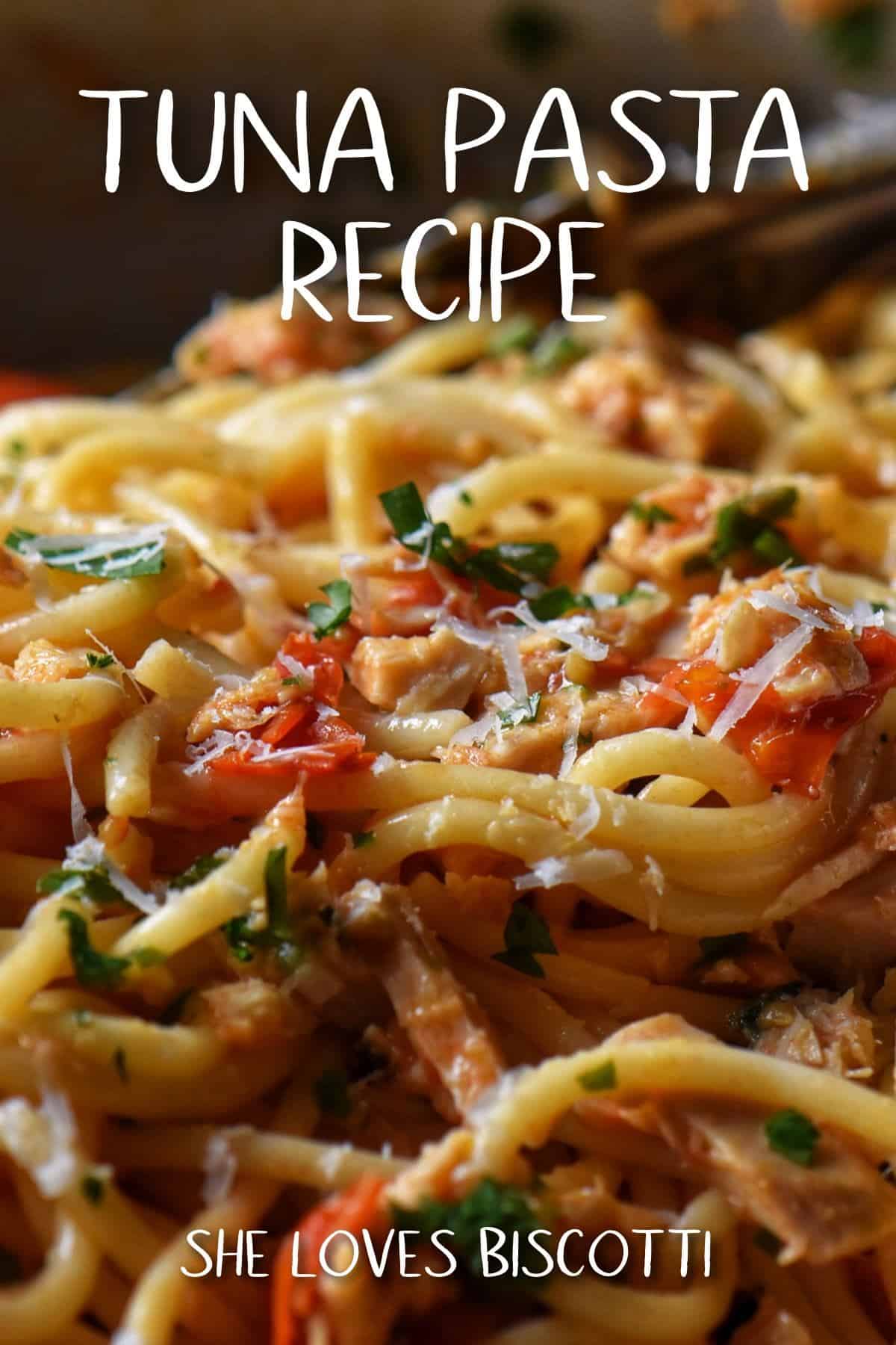 Tuna Pasta Recipe only 15 minutes to make! She Loves Biscotti