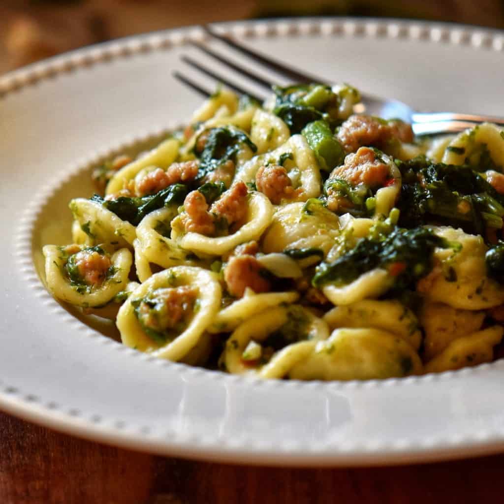 Orecchiette with Italian Sausage and Broccoli Rabe She Loves Biscotti
