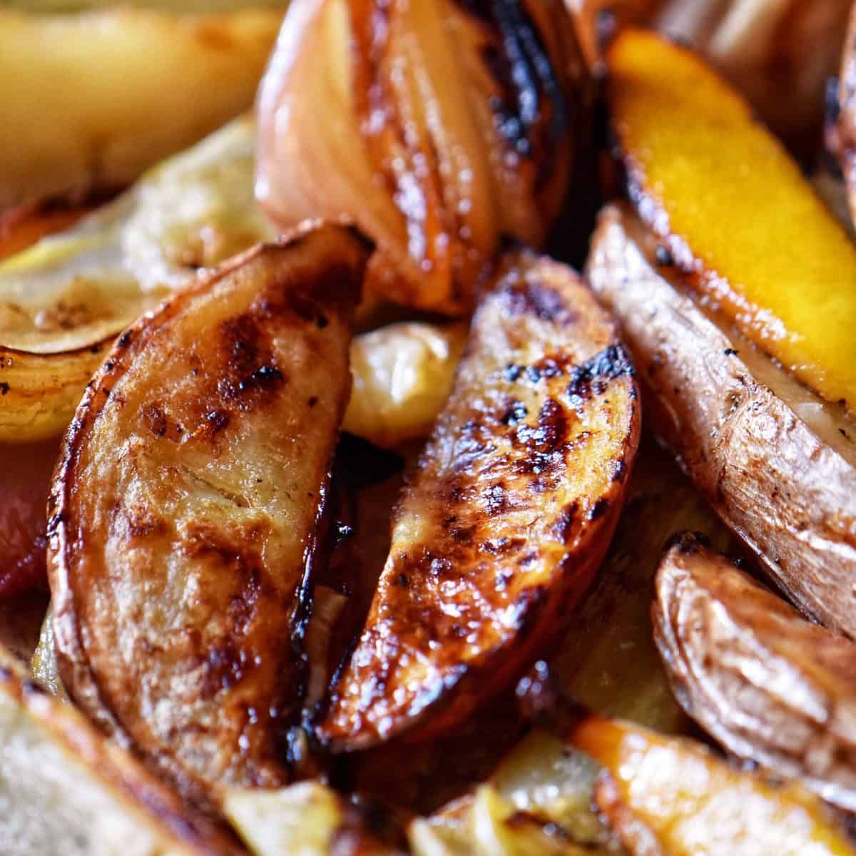 Roasted potatoes and fennel.