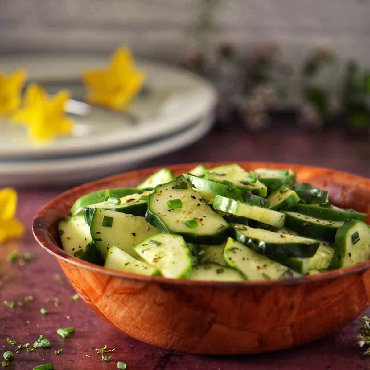 Simple Cucumber Salad Recipes (Marinated Cucumbers)