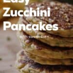 A stack of zucchini pancakes.