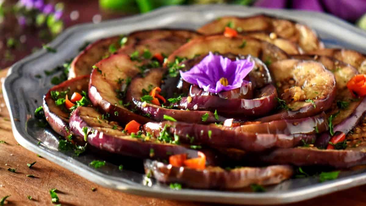 Marinated Grilled Eggplant Recipe Easy Appetizer She Loves Biscotti