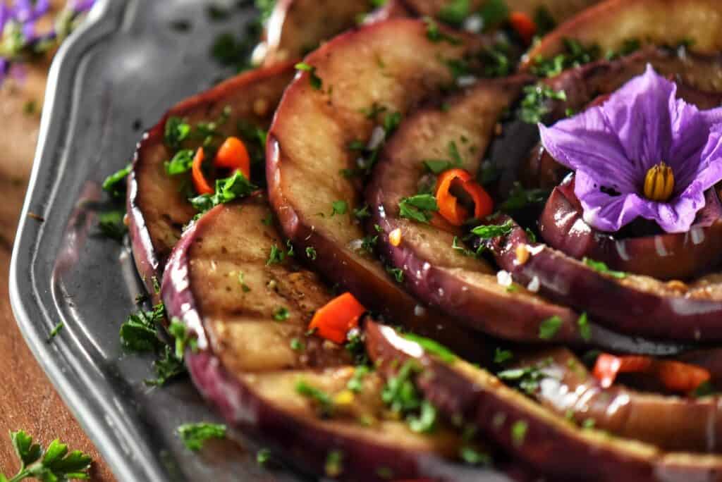 Marinated Grilled Eggplant Recipe Easy Appetizer She Loves Biscotti