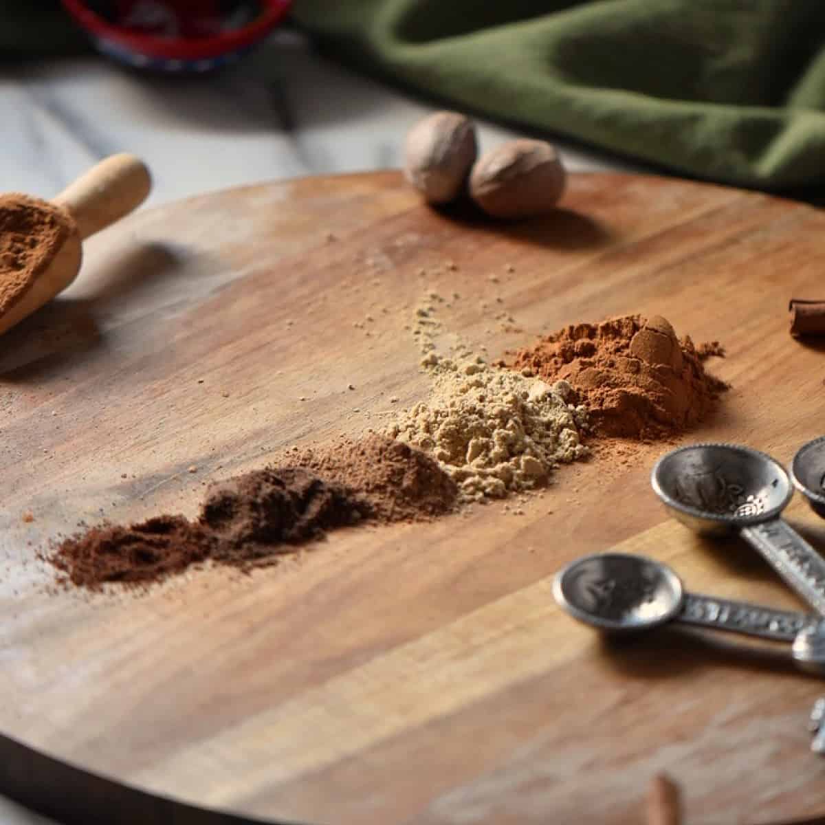 Pumpkin Spice aka Pumpkin Pie Spice is simply made by combining cinnamon, ginger, nutmeg, allspice and cloves. The perfect spice for fall baking!