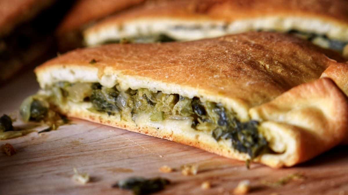 Italian Escarole Pie Recipe Pizza di Scarola She Loves Biscotti