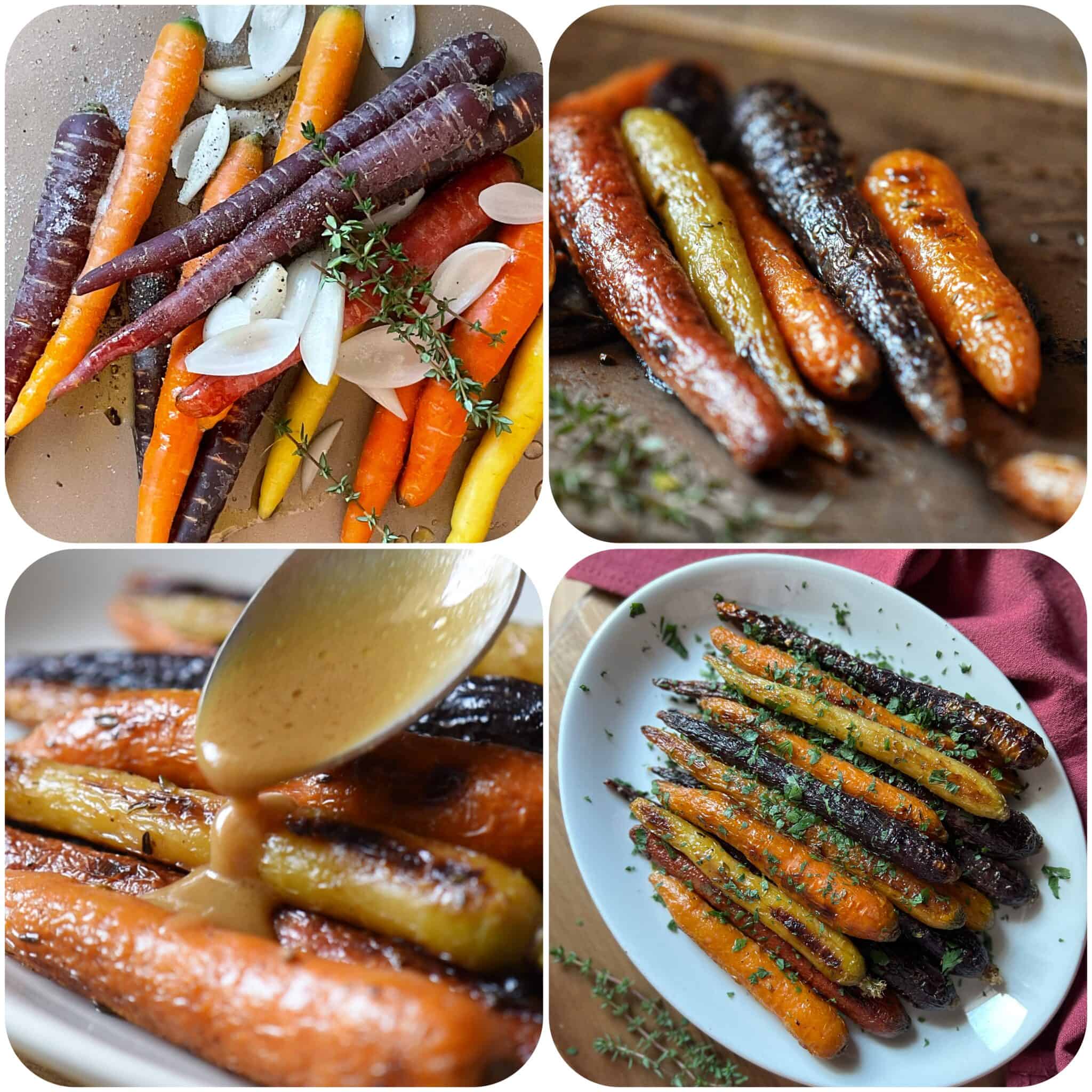 Easy Roasted Rainbow Carrots Recipe - She Loves Biscotti